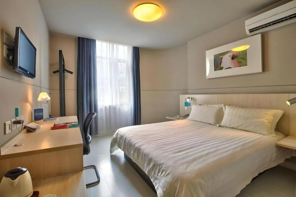 Bed in Jinjiang Inn Cixi Intime City Shanglinfang Pedestrian Street
