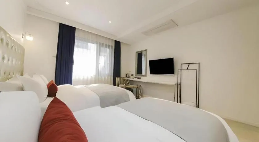 Bed in Daejeon Namoo Hotel