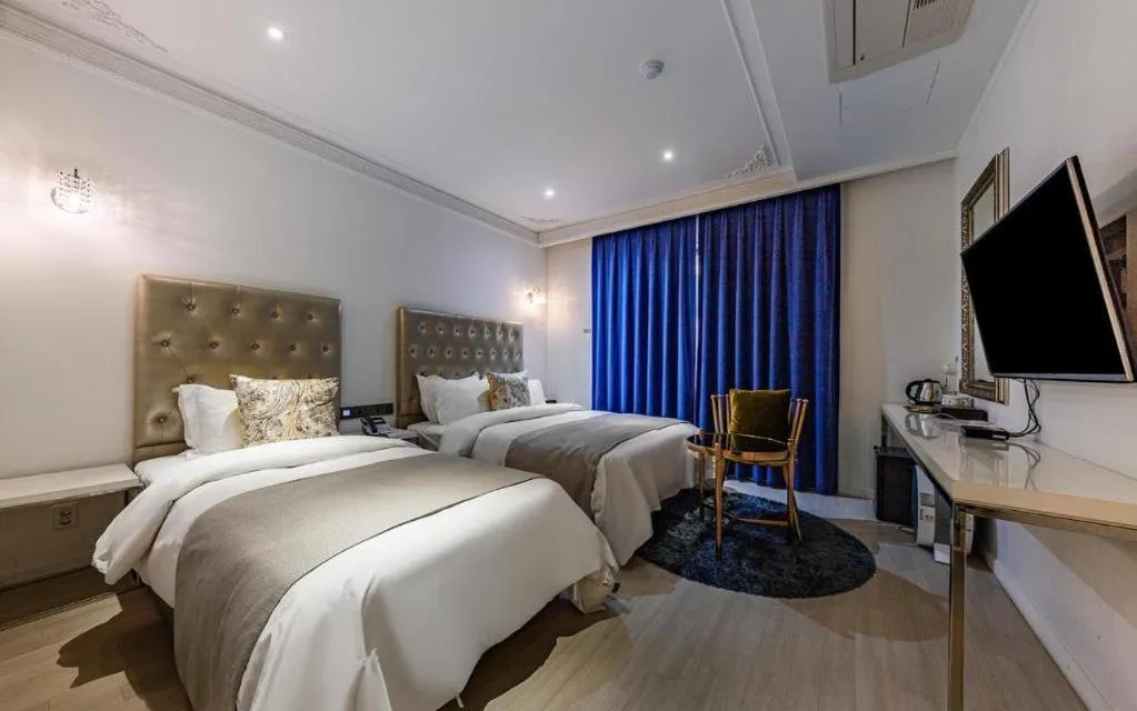 Bed in Daejeon Namoo Hotel