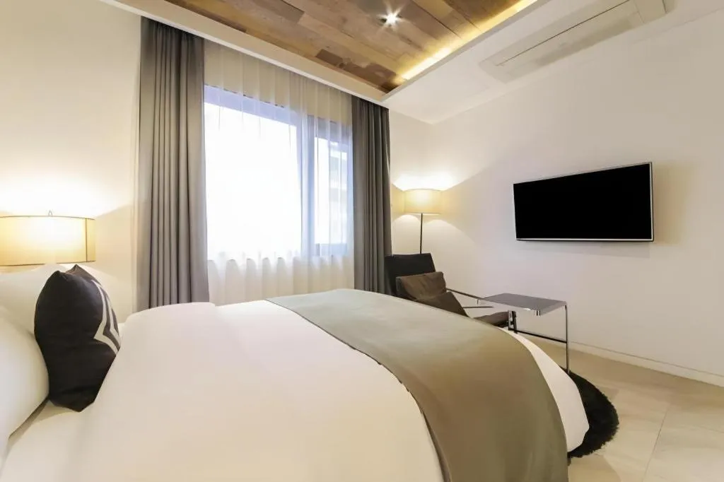 Bed in Daejeon Namoo Hotel