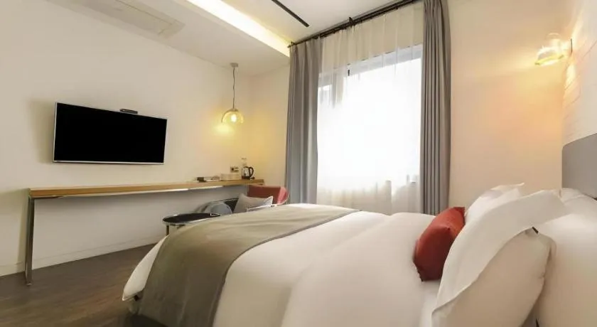 Bed in Daejeon Namoo Hotel