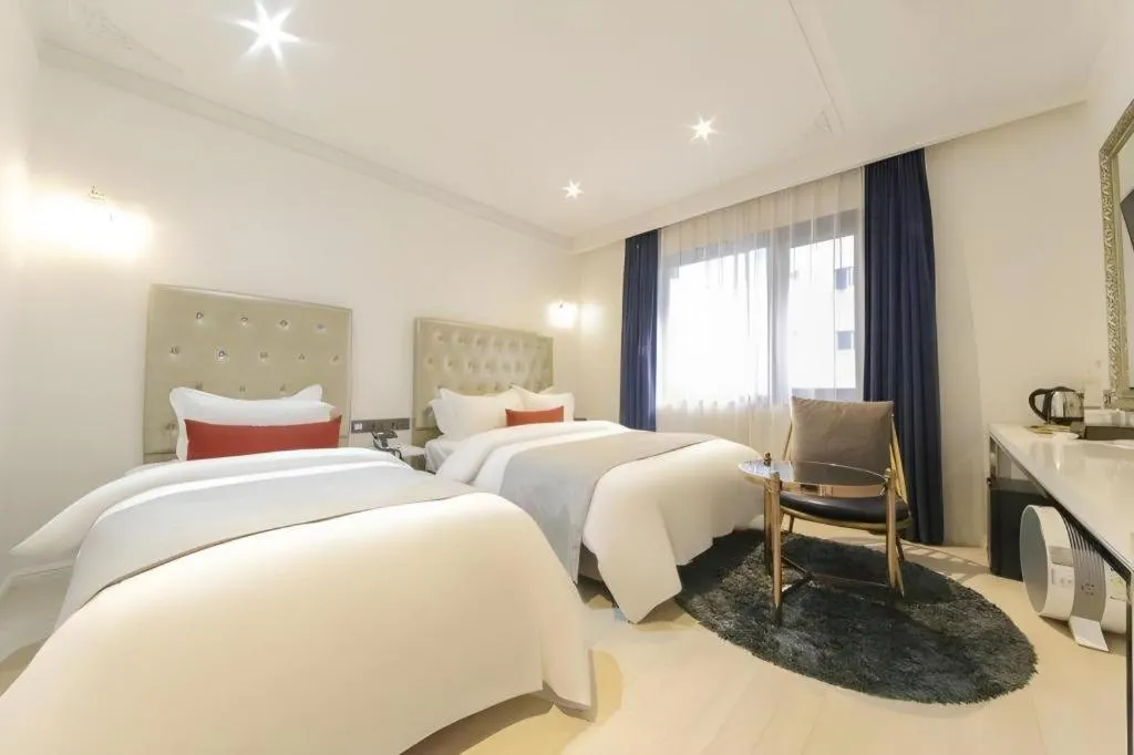 Bed in Daejeon Namoo Hotel