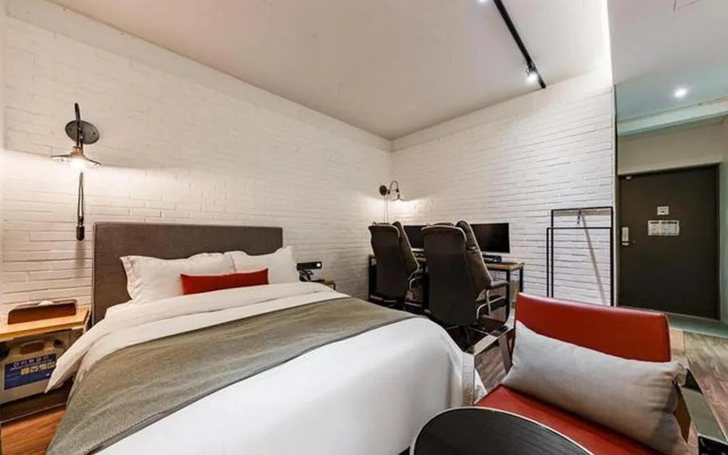 Bed in Daejeon Namoo Hotel