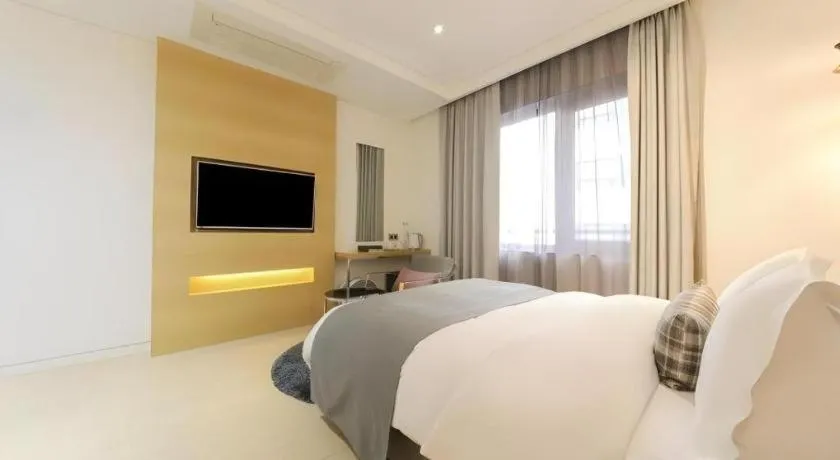 Bed in Daejeon Namoo Hotel