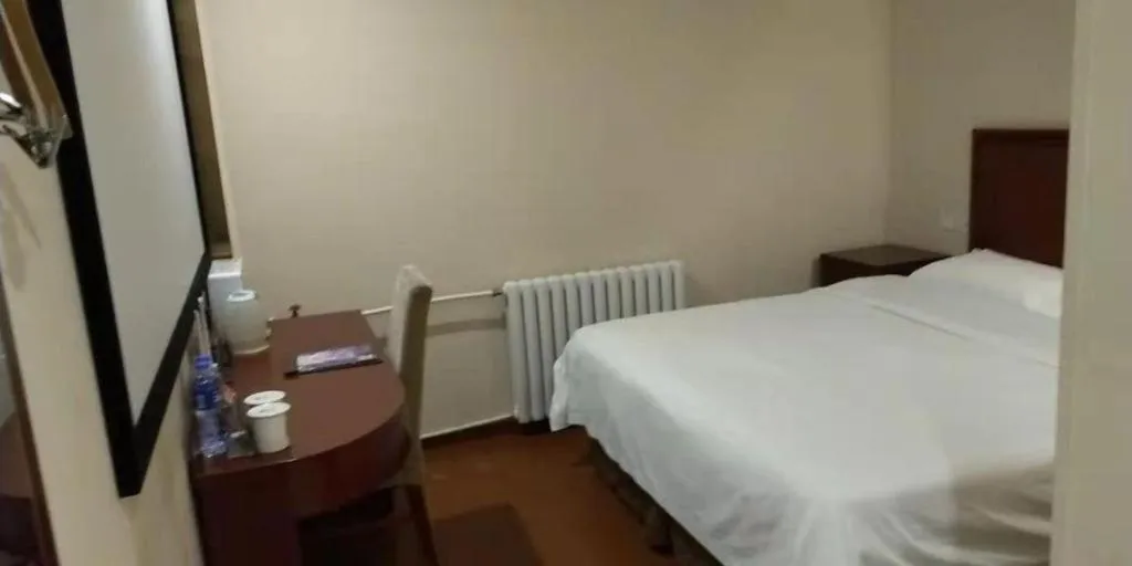 Bed in GreenTree Inn Beijing East Yizhuang District Second Kechuang Street Express Hotel