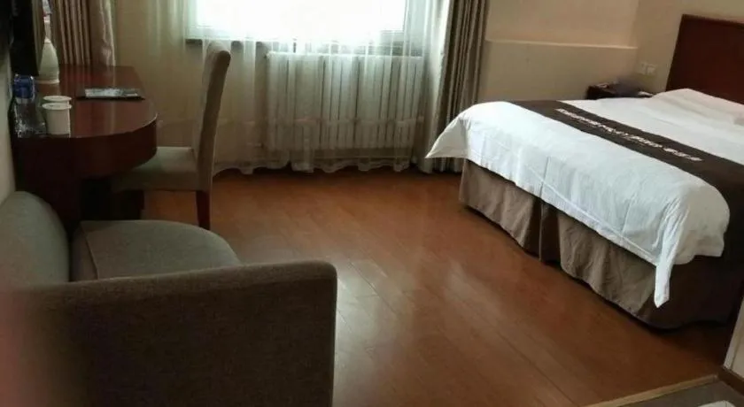 Bed in GreenTree Inn Beijing East Yizhuang District Second Kechuang Street Express Hotel