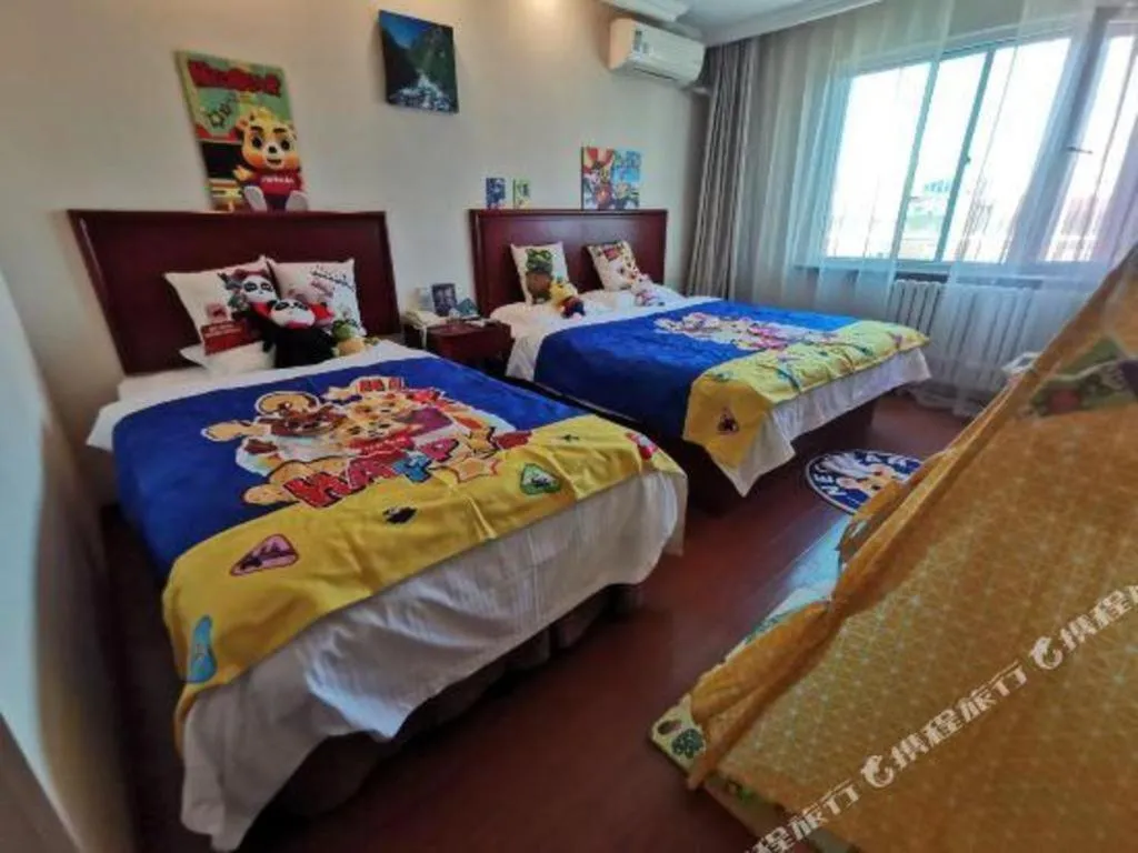 Bed in GreenTree Inn Beijing East Yizhuang District Second Kechuang Street Express Hotel