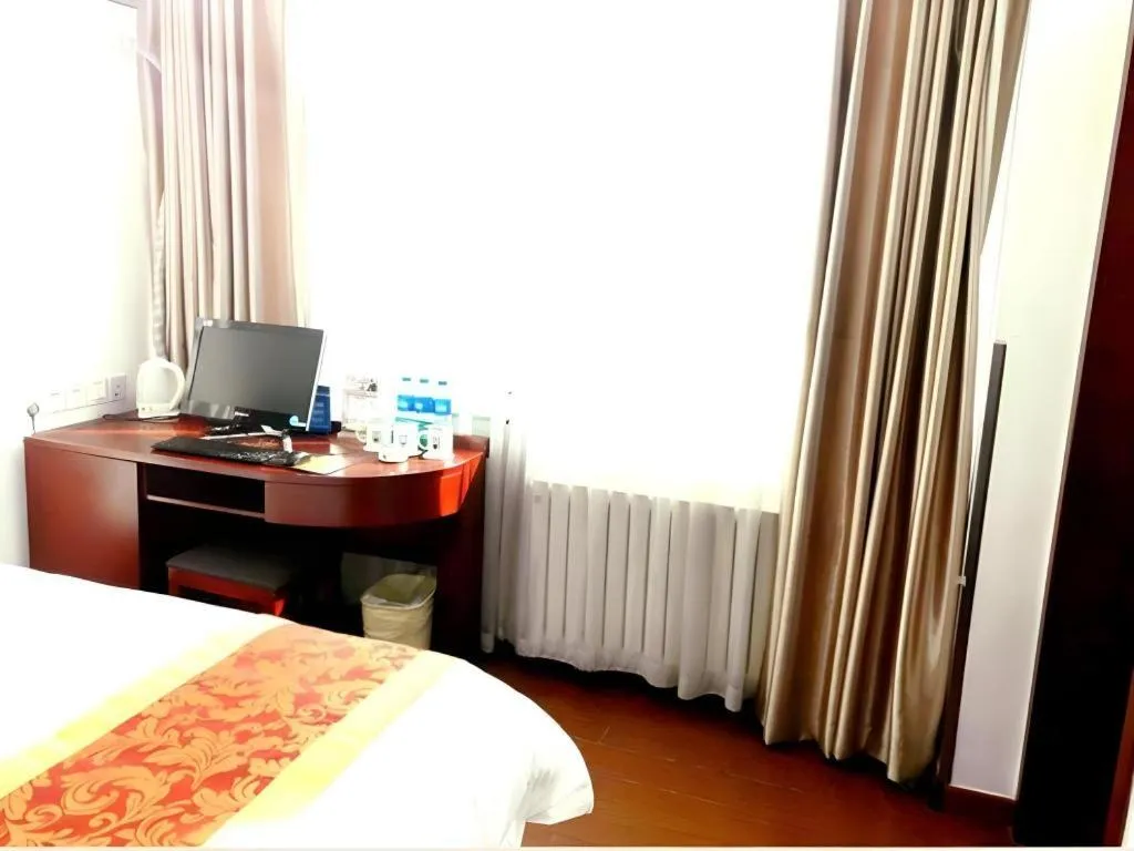 Bed in GreenTree Inn Beijing Capital Airport New International Exhibition Center Express Hotel
