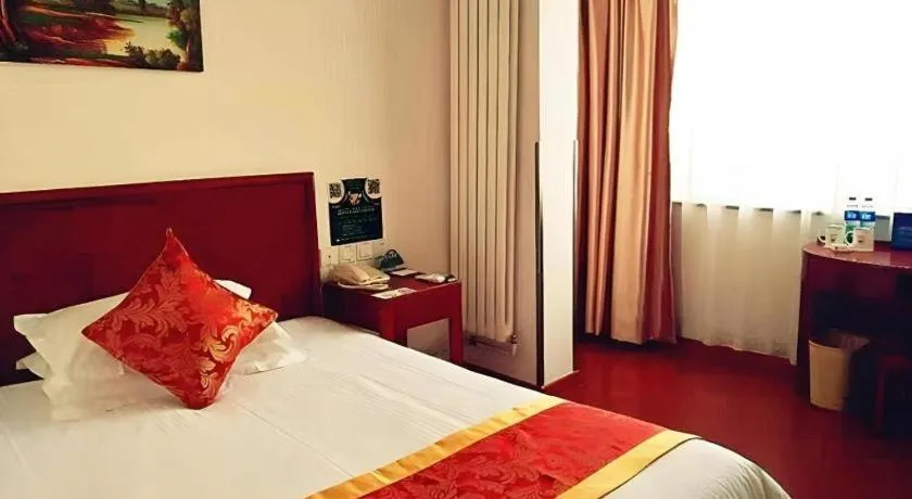 Bed in GreenTree Inn Beijing Capital Airport New International Exhibition Center Express Hotel