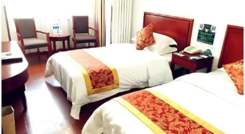 Bed in GreenTree Inn Beijing Capital Airport New International Exhibition Center Express Hotel