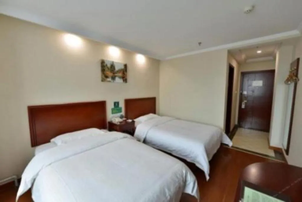 Bed in GreenTree Inn Beijing Capital Airport New International Exhibition Center Express Hotel