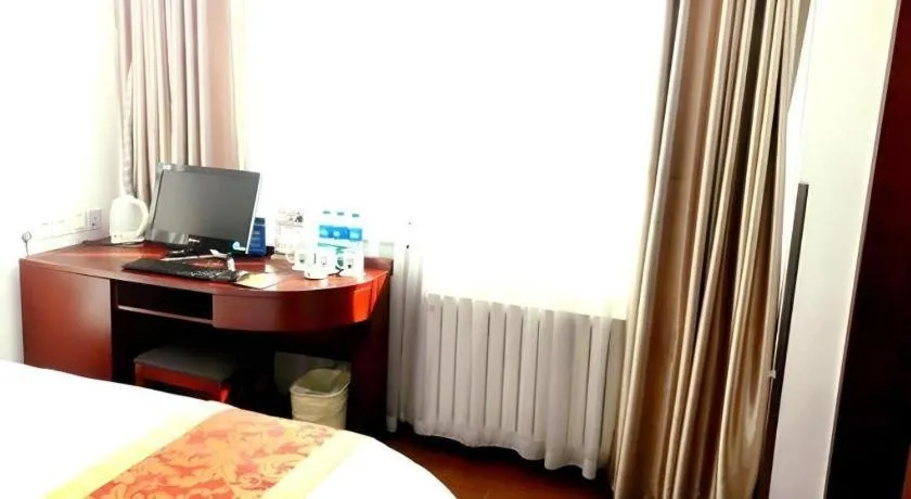 Bed in GreenTree Inn Beijing Capital Airport New International Exhibition Center Express Hotel