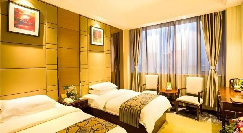 Bed in GreenTree Inn GuangDong JieYang Bus Terminal Station RongHua Avenue Business Hotel