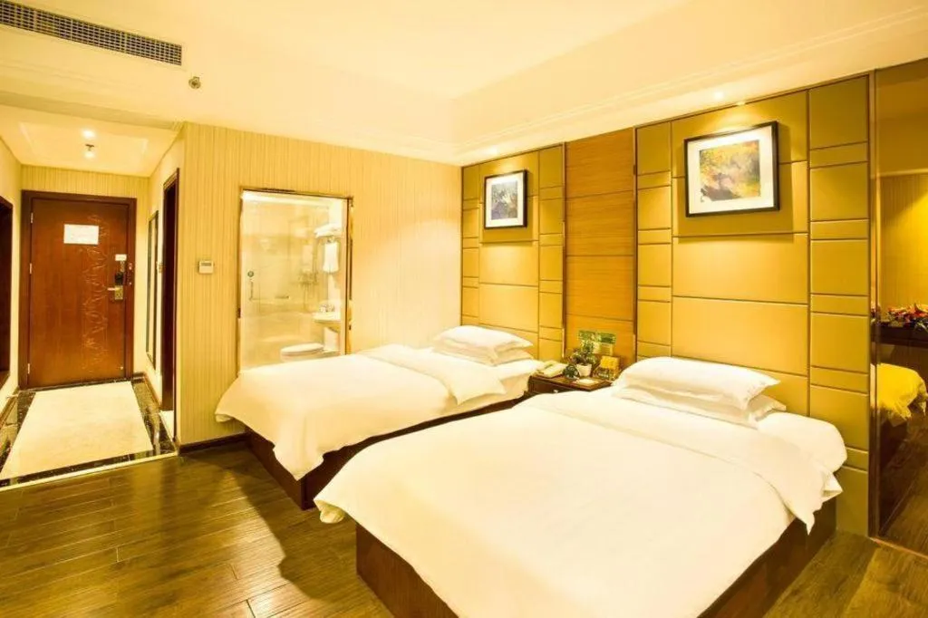 Bed in GreenTree Inn GuangDong JieYang Bus Terminal Station RongHua Avenue Business Hotel