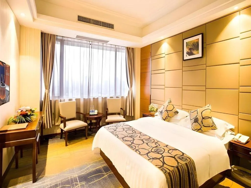 Bed in GreenTree Inn GuangDong JieYang Bus Terminal Station RongHua Avenue Business Hotel