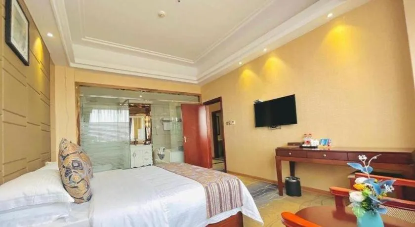 Bed in GreenTree Inn GuangDong JieYang Bus Terminal Station RongHua Avenue Business Hotel
