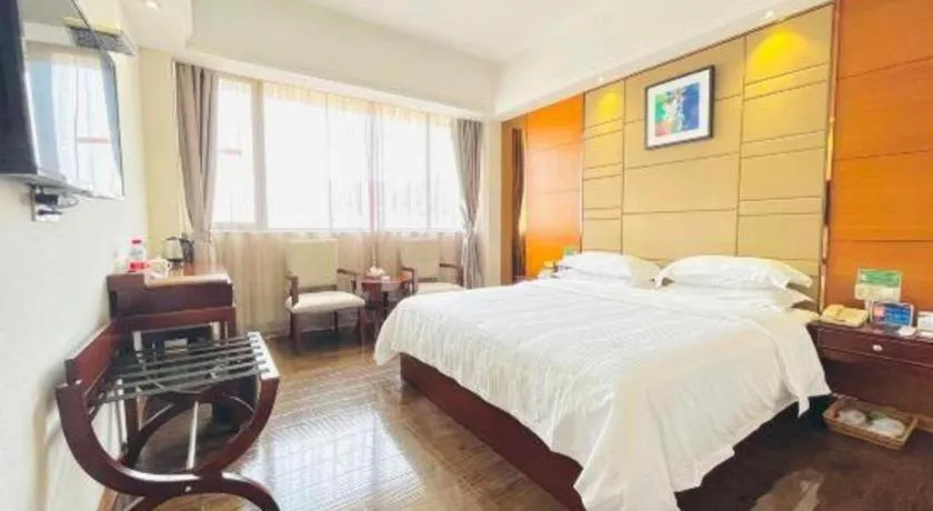 Bed in GreenTree Inn GuangDong JieYang Bus Terminal Station RongHua Avenue Business Hotel