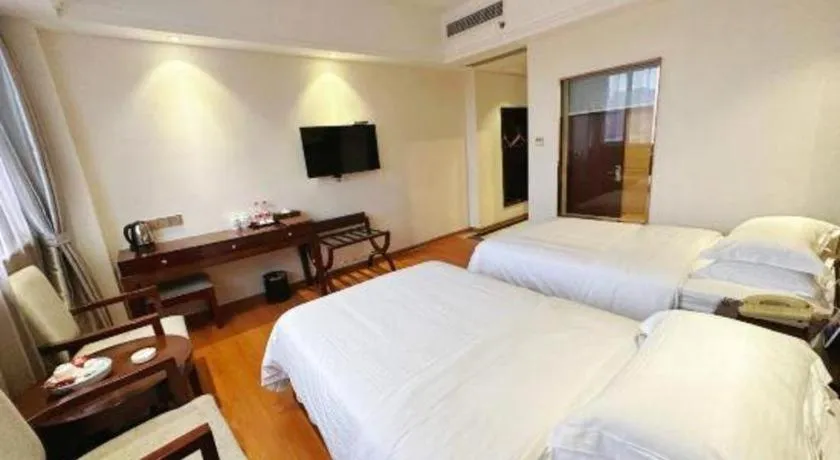 Bed in GreenTree Inn GuangDong JieYang Bus Terminal Station RongHua Avenue Business Hotel