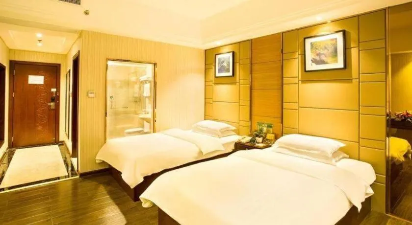 Bed in GreenTree Inn GuangDong JieYang Bus Terminal Station RongHua Avenue Business Hotel