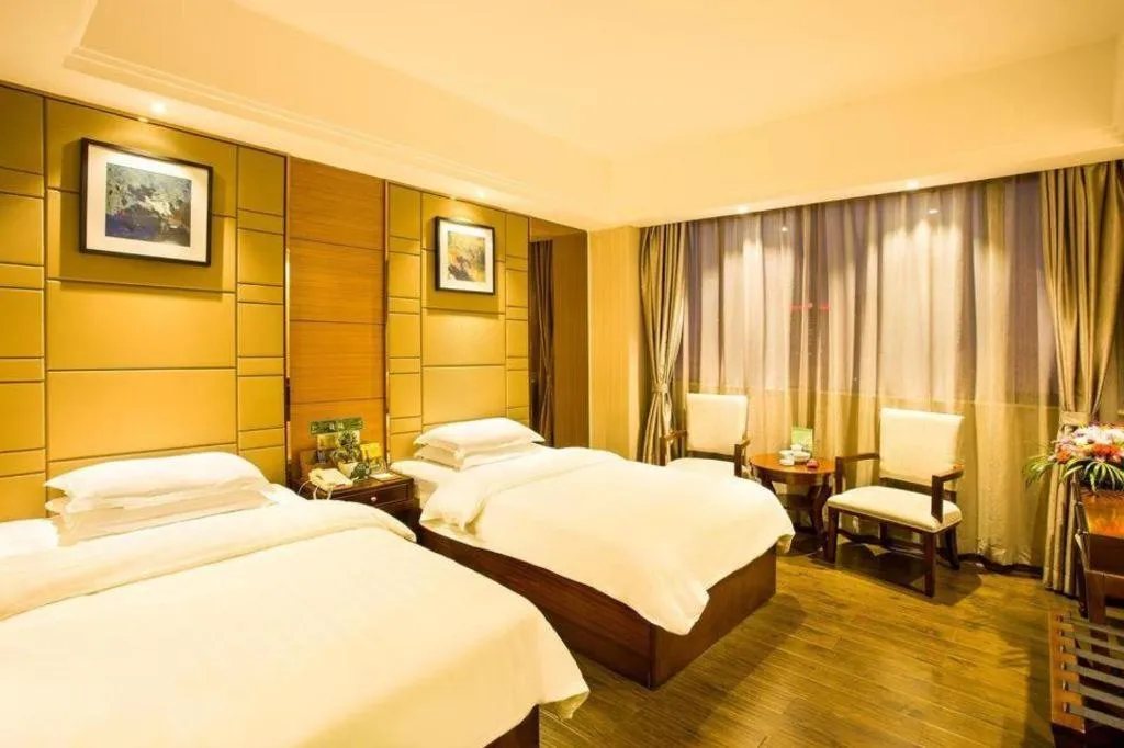 Bed in GreenTree Inn GuangDong JieYang Bus Terminal Station RongHua Avenue Business Hotel