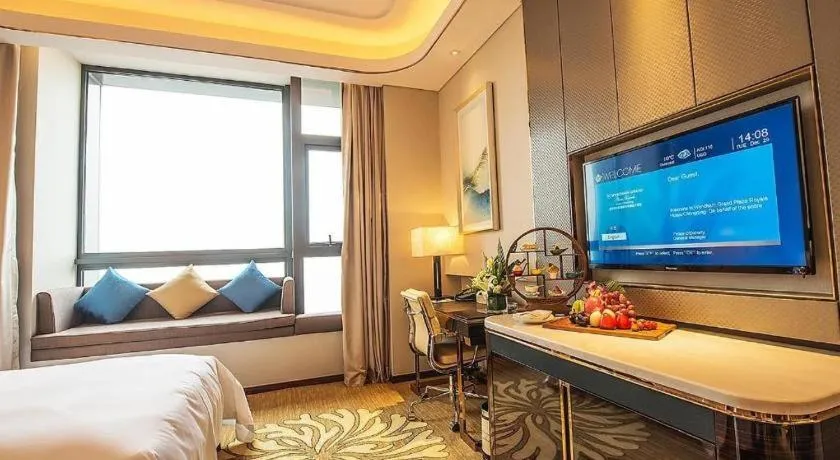 Bed in Wyndham Grand Plaza Royale Huayu Chongqing