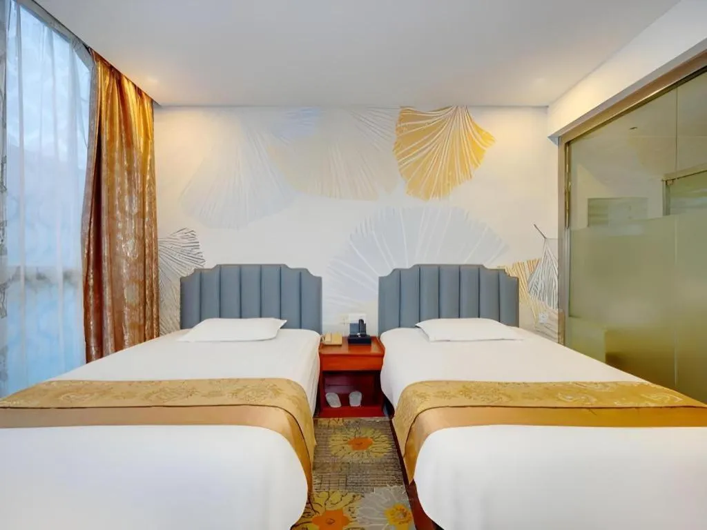 Bed in Junlai Hotel Pudong Airport Shanghai