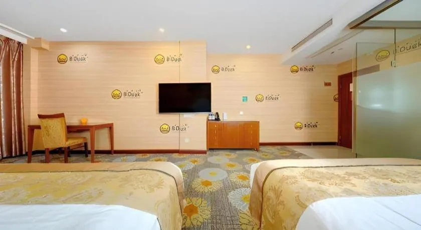 Bed in Junlai Hotel Pudong Airport Shanghai