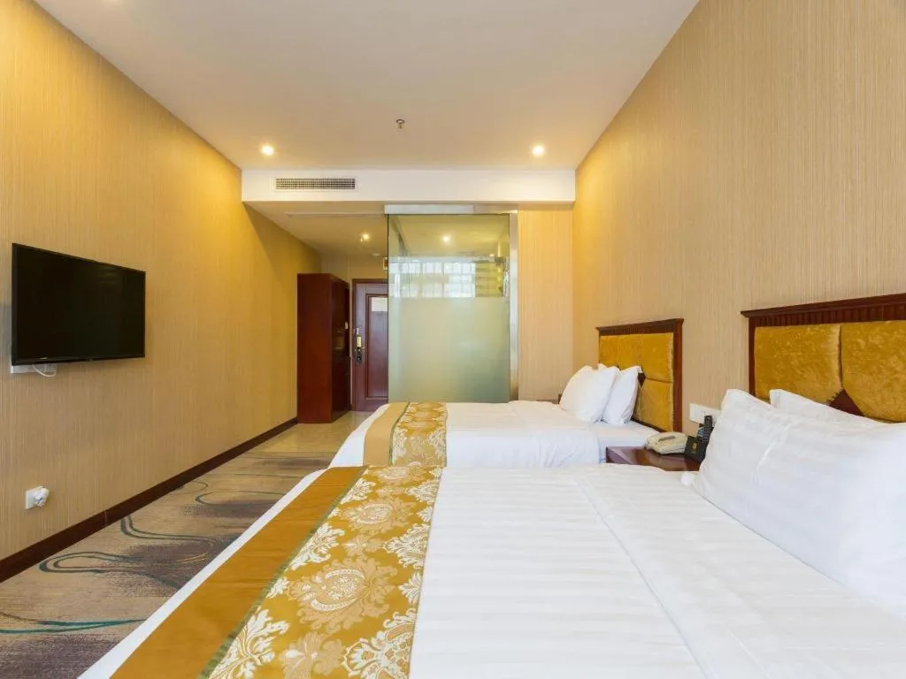 Bed in Junlai Hotel Pudong Airport Shanghai