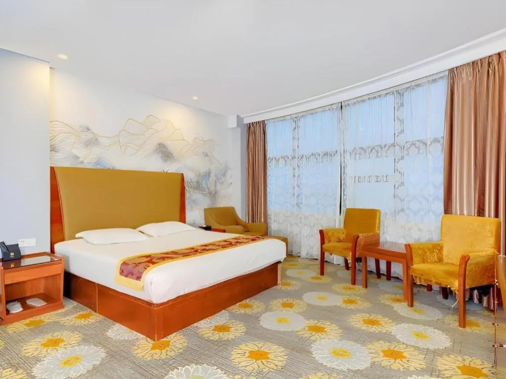 Bed in Junlai Hotel Pudong Airport Shanghai