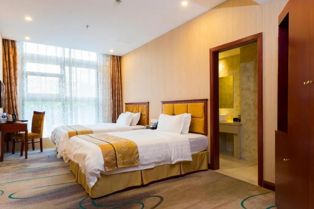 Bed in Junlai Hotel Pudong Airport Shanghai