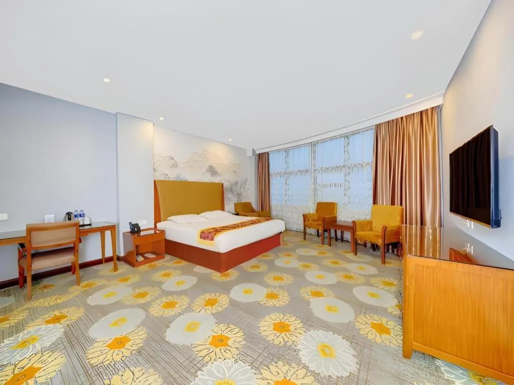 Bed in Junlai Hotel Pudong Airport Shanghai