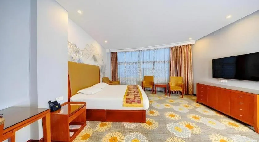 Bed in Junlai Hotel Pudong Airport Shanghai