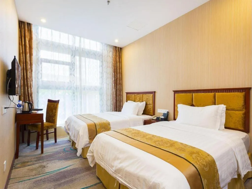 Bed in Junlai Hotel Pudong Airport Shanghai