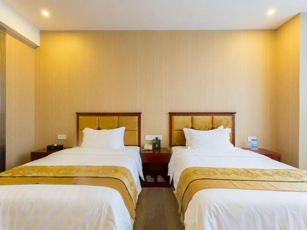 Bed in Junlai Hotel Pudong Airport Shanghai