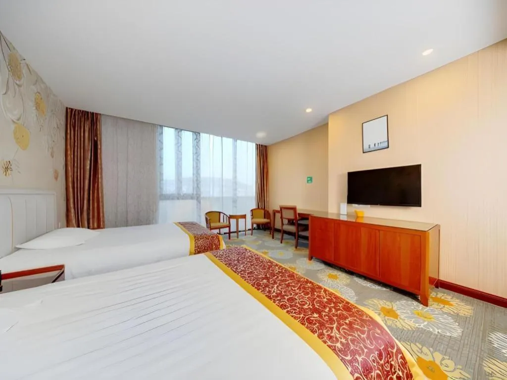 Bed in Junlai Hotel Pudong Airport Shanghai