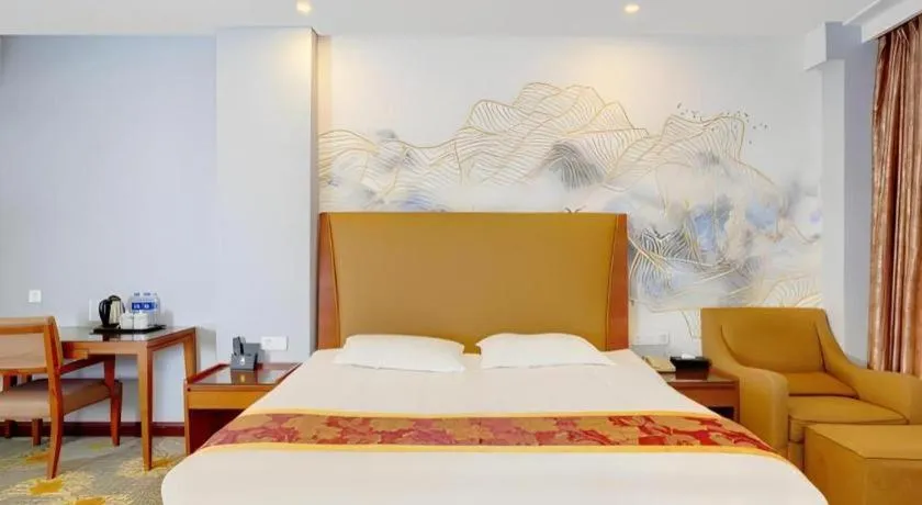 Bed in Junlai Hotel Pudong Airport Shanghai