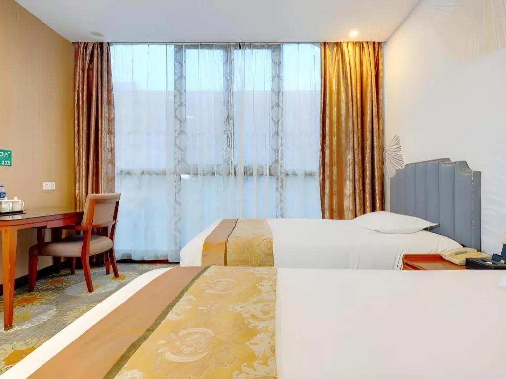 Bed in Junlai Hotel Pudong Airport Shanghai