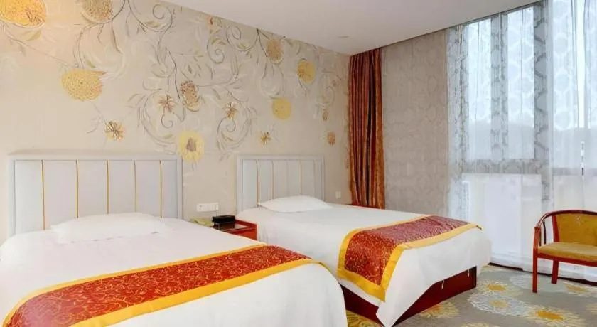 Bed in Junlai Hotel Pudong Airport Shanghai