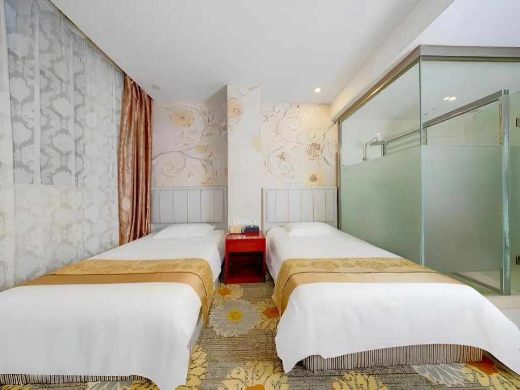 Bed in Junlai Hotel Pudong Airport Shanghai