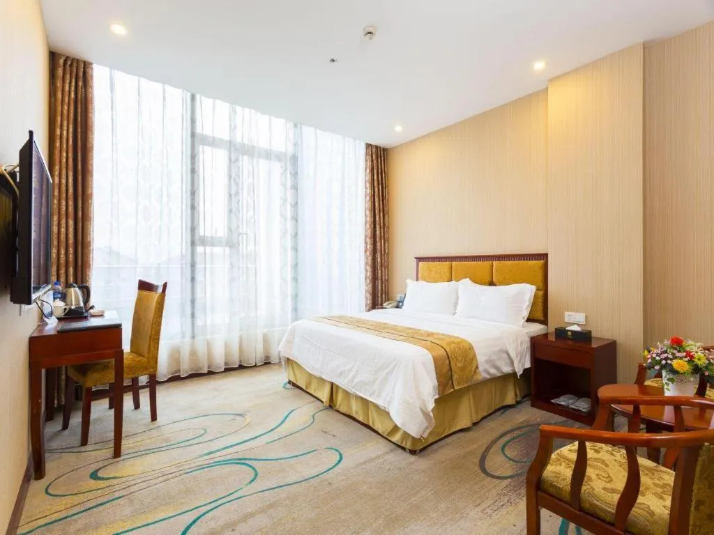 Bed in Junlai Hotel Pudong Airport Shanghai