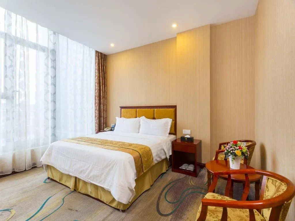 Bed in Junlai Hotel Pudong Airport Shanghai