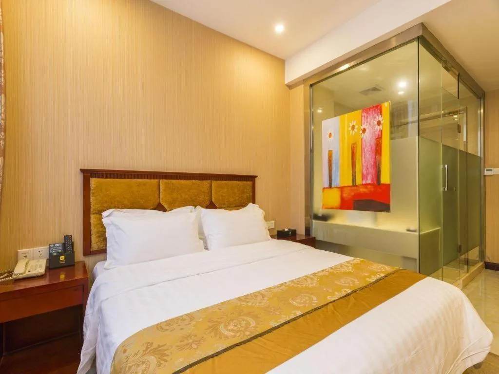 Bed in Junlai Hotel Pudong Airport Shanghai