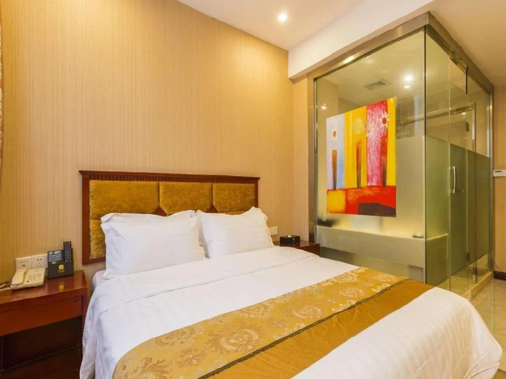 Bed in Junlai Hotel Pudong Airport Shanghai