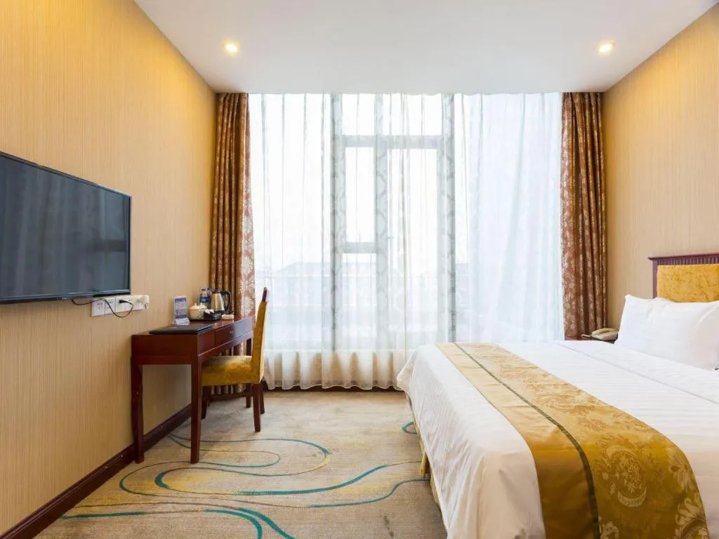 Bed in Junlai Hotel Pudong Airport Shanghai