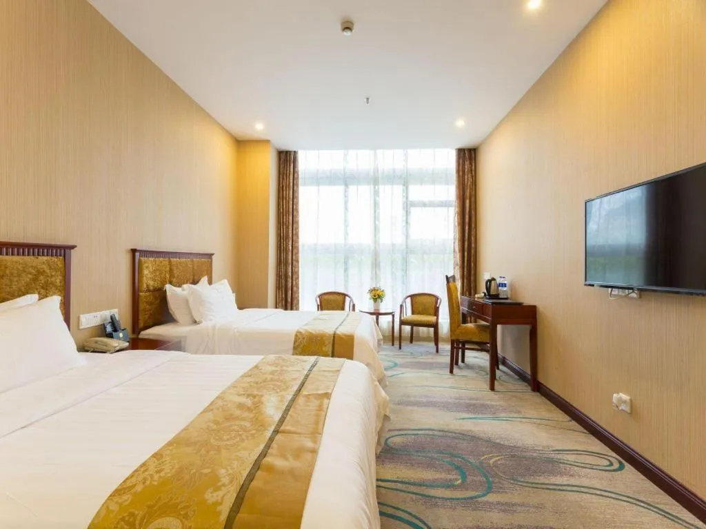 Bed in Junlai Hotel Pudong Airport Shanghai