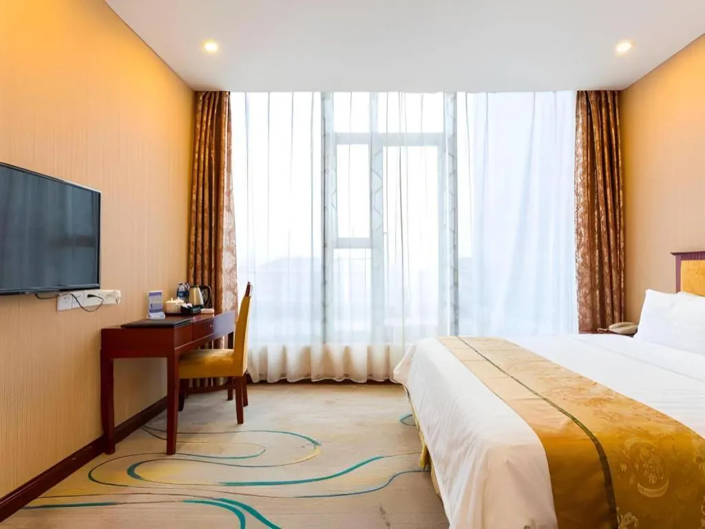 Bed in Junlai Hotel Pudong Airport Shanghai