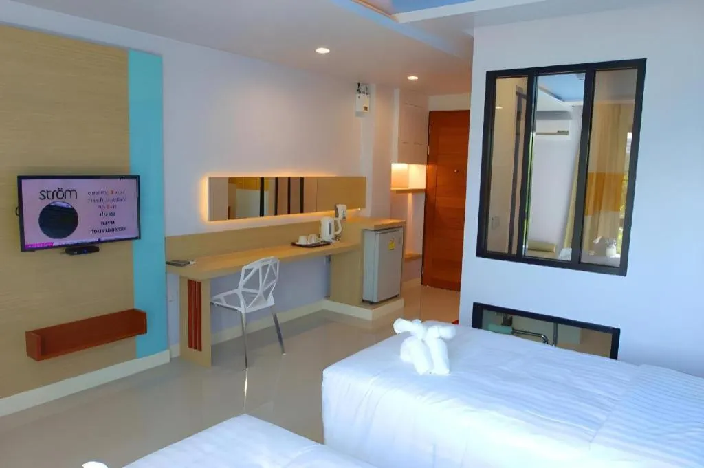 Bed in Na Tubthieng Boutique Resort Trang