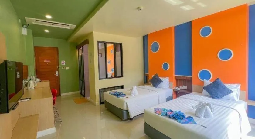 Bed in Na Tubthieng Boutique Resort Trang