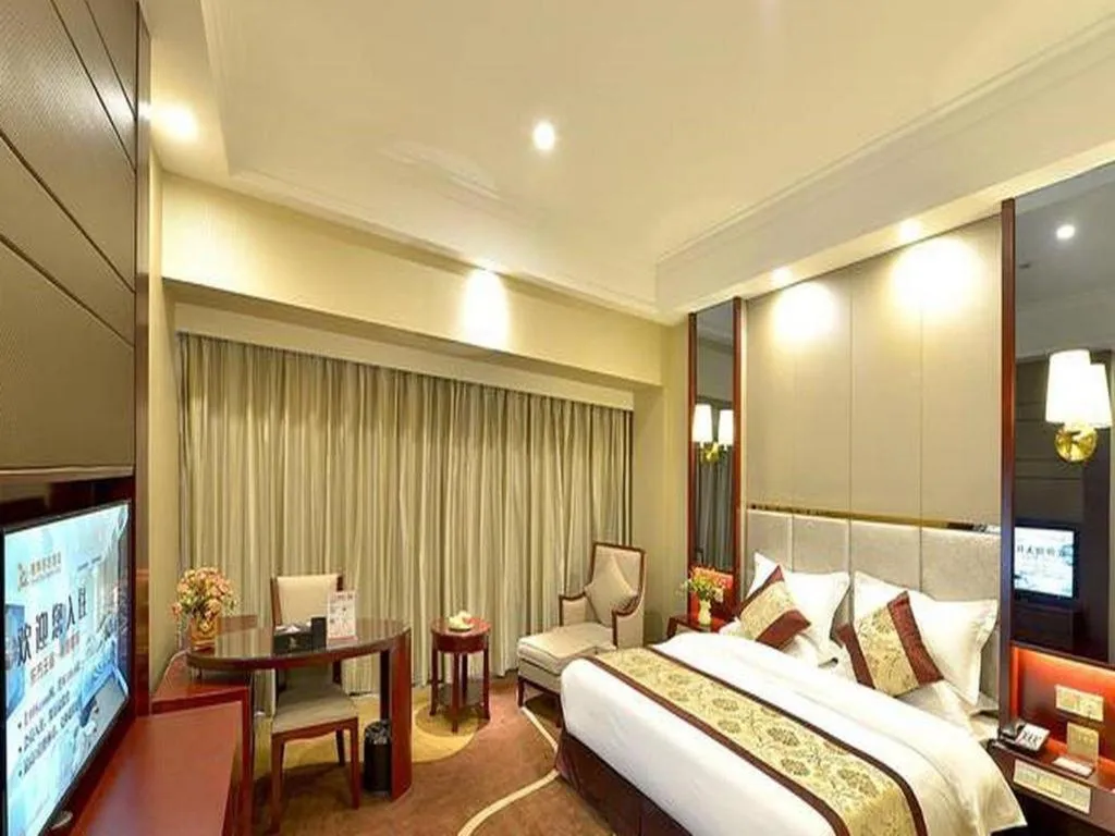 Bed in GreenTree Eastern Zigong Huashang International City Huichuan Road Hotel