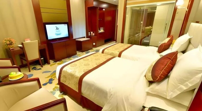 Bed in GreenTree Eastern Zigong Huashang International City Huichuan Road Hotel